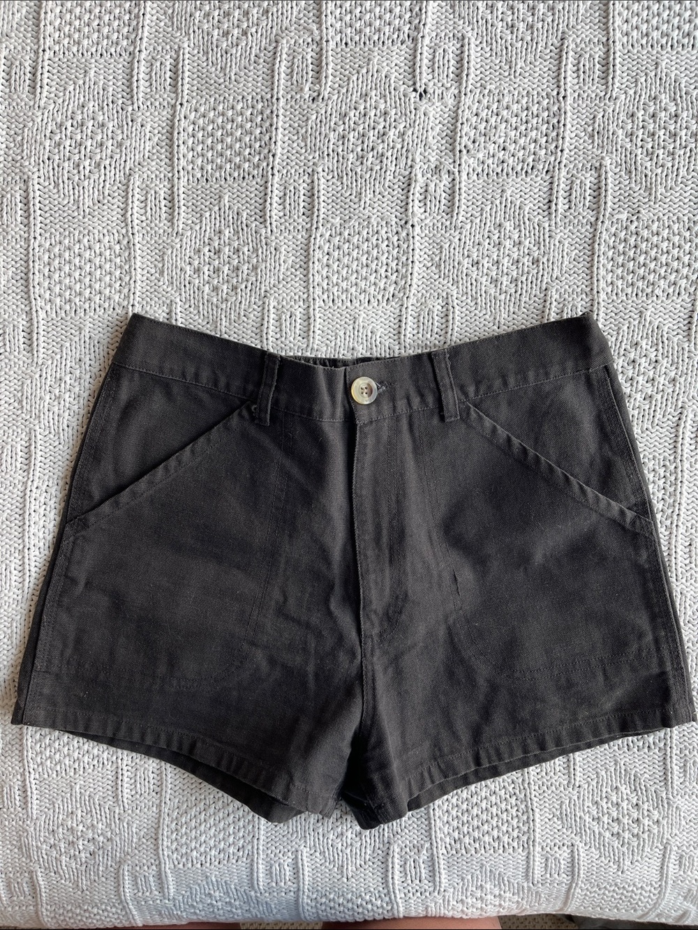 Mollusk Surf Shop Painters Shorts in Charcoal Sz M